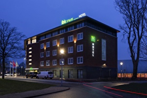 Facade at night